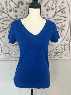 Ideal V-Neck Tee – Royal Blue – Size Medium